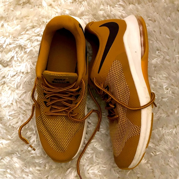 Nike Other - Gold Yellow Nike tennis shoes mens 7.5